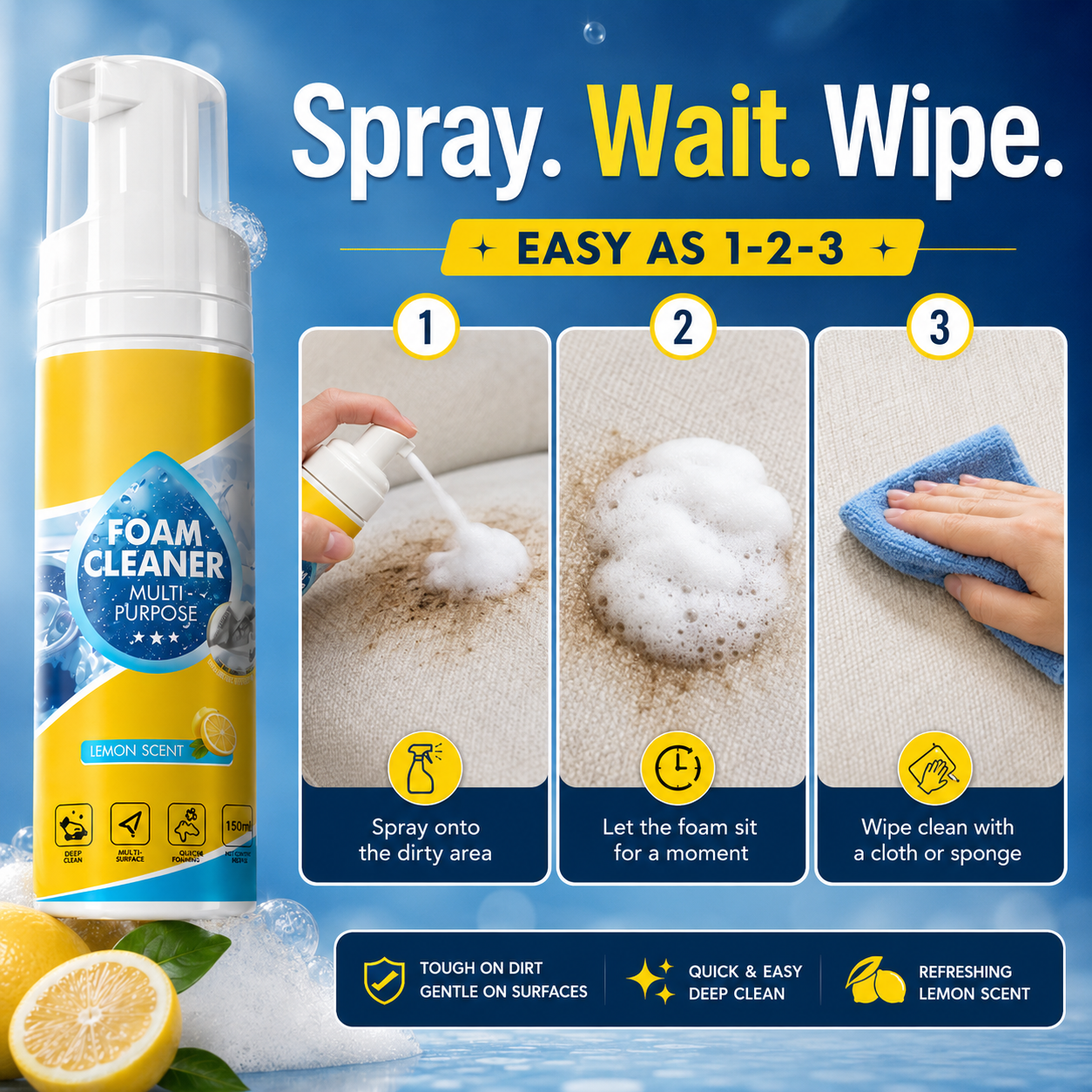 Clean Sofa Stains, Kitchen Grease & Bathroom Grime With One Simple Spray