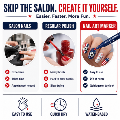 Show Your Team Spirit Right on Your Nails  Support your favorite team with bold, eye-catching nail designs in minutes.