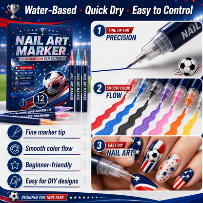 Show Your Team Spirit Right on Your Nails  Support your favorite team with bold, eye-catching nail designs in minutes.