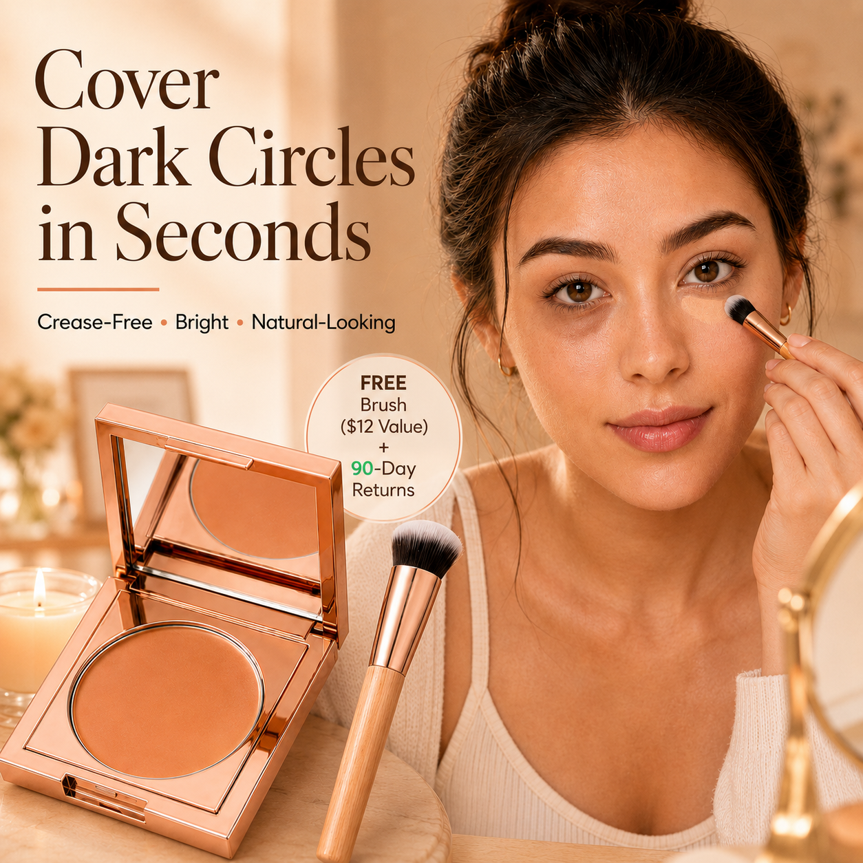 3-Second Dark Circle Concealer | No More Mid-Day Creasing